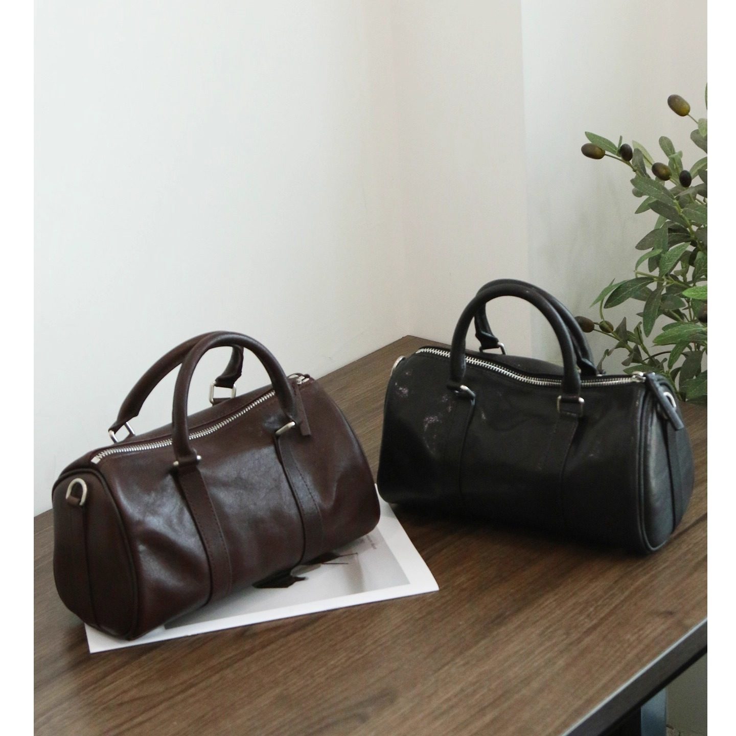 【PIGMISS】头层植鞣牛皮复古枕头包女高级感手提单肩斜挎通勤包,淘宝优惠券,粉丝福利购,淘宝优惠卷