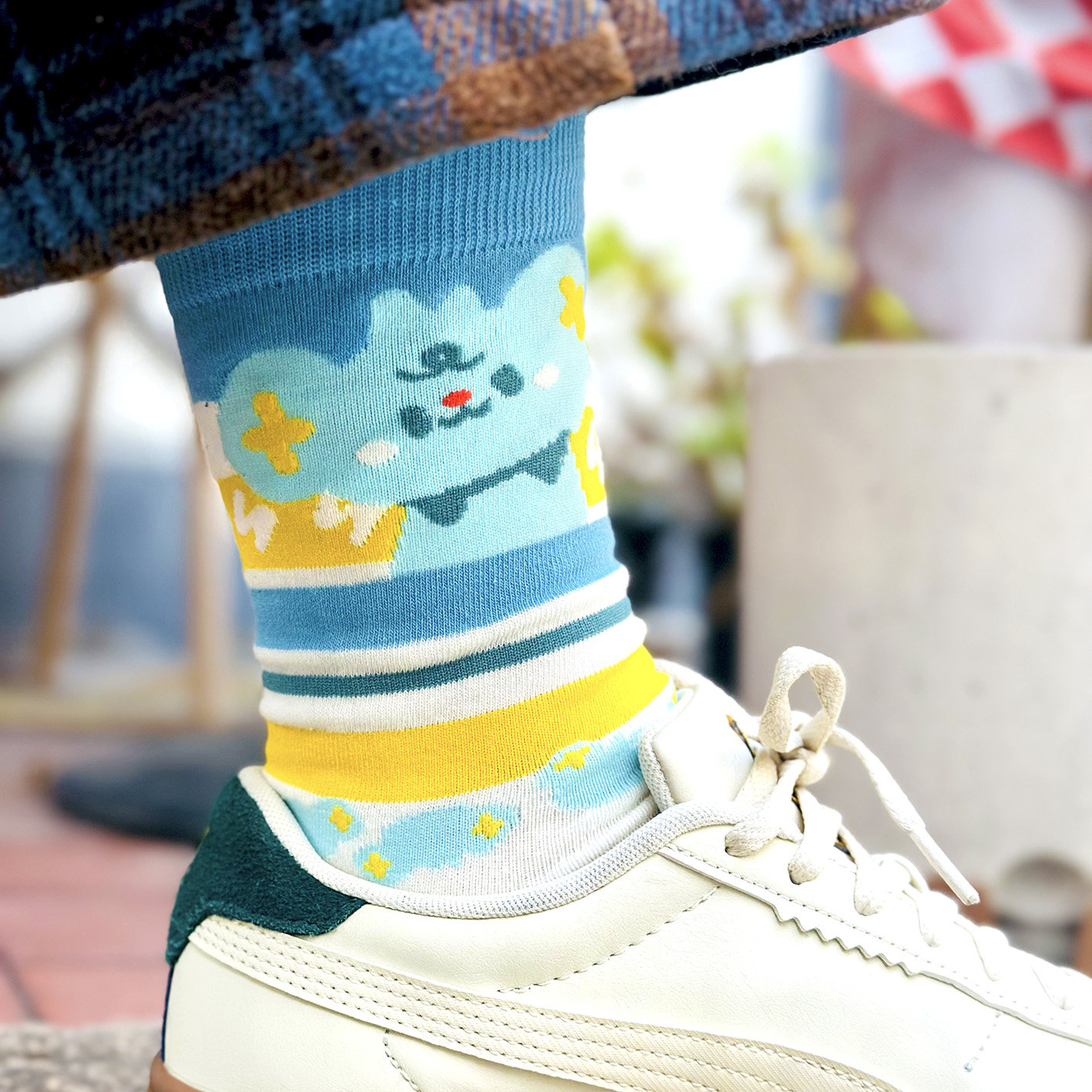 精灵宝可梦小猫怪海蓝条纹谜拟Q碎花藏青秋冬棉袜可爱男女生潮袜,淘宝优惠券,粉丝福利购,淘宝优惠卷