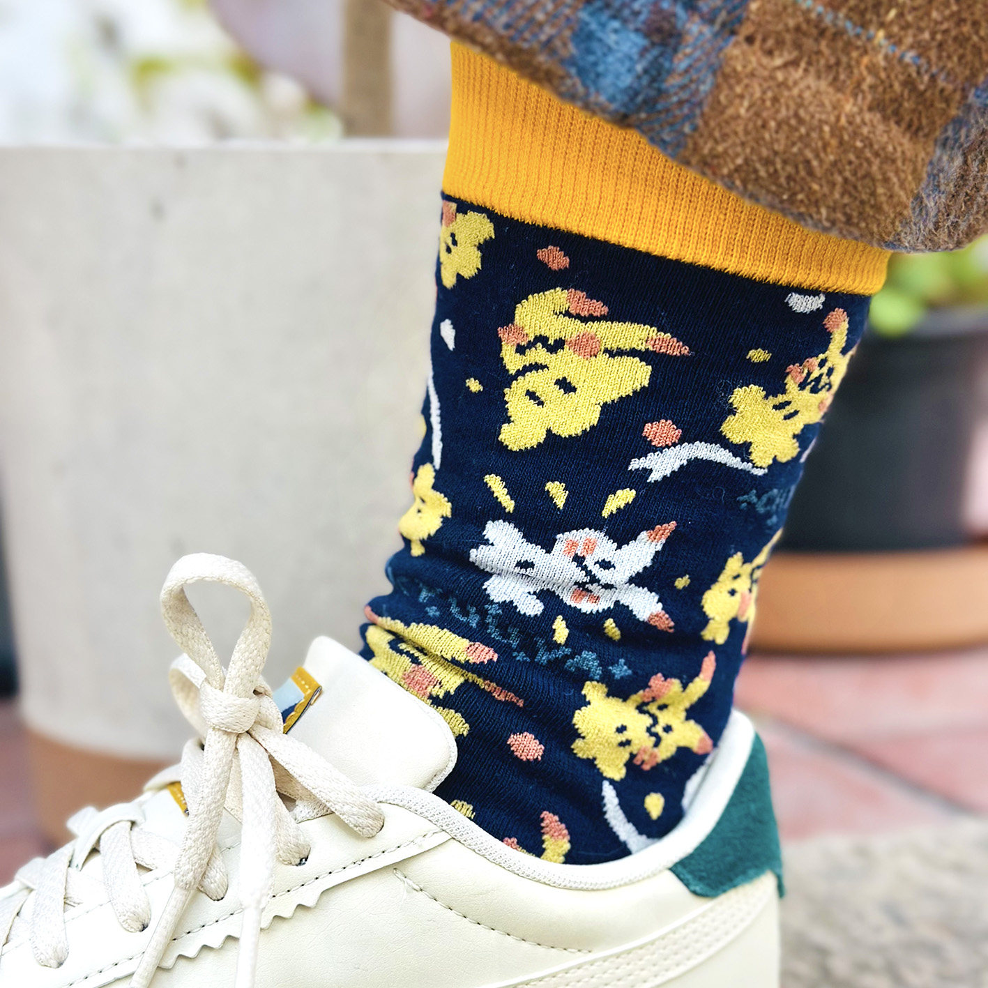 精灵宝可梦小猫怪海蓝条纹谜拟Q碎花藏青秋冬棉袜可爱男女生潮袜,淘宝优惠券,粉丝福利购,淘宝优惠卷