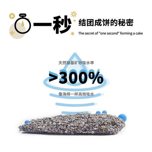 洁客Drymax专享款钠基原矿高效除臭活性碳猫砂6kg 低尘祛味紫岩石 - 图2