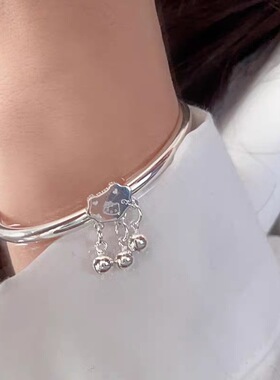 Kitty银手镯手环时尚年轻款可爱