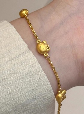 可爱小熊小兔手链蝴蝶结猫猫手串