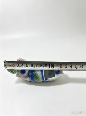 老彩瓷公鸡船烟灰缸 怀旧陶瓷摆件 民俗工艺品老式烟缸收藏