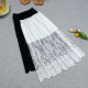 ສິ້ນ skirt lace ສໍາລັບແມ່ຍິງ 2026 ໃຫມ່ແບບເກົາຫຼີພາກຮຽນ spring ແລະ summer ເປັນເສັ້ນຕາຫນ່າງແອວສູງແອວຍາວ versatility fairy skirt