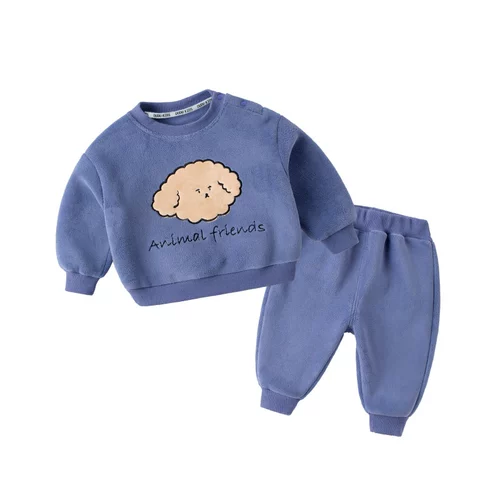 Детская бархатная осенняя демисезонная толстовка, детский флисовый удерживающий тепло пуховик, зимний комплект для мальчиков