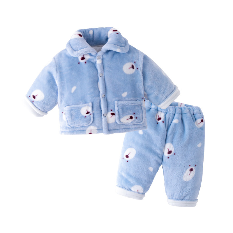 宝宝家居服套装儿童睡衣珊瑚绒夹棉加厚保暖冬款法兰绒男女居家服,淘宝优惠券,粉丝福利购,淘宝优惠卷