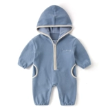 Детское бархатное удерживающее тепло боди для новорожденных, детская осенняя пижама, увеличенная толщина