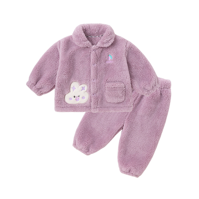 嘟嘟家儿童家居服套装秋冬款