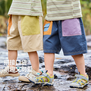 100%棉嘟嘟家宝宝夏季纯棉裤子儿童短裤男童休闲裤女童工装裤