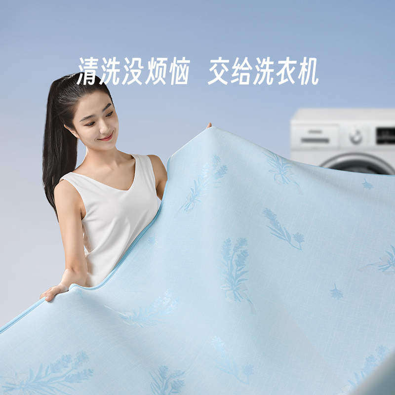 罗莱生活LOVO乐蜗家纺冰丝席夏季可水洗抗菌凉席子可折叠宿舍软席,淘宝优惠券,粉丝福利购,淘宝优惠卷