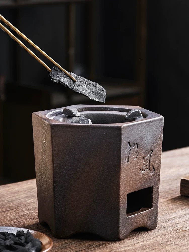 围炉煮茶炉复古手工炭炉烧水壶家用陶土柴烧炭火炉茶具茶道沙铫壶,淘宝优惠券,粉丝福利购,淘宝优惠卷