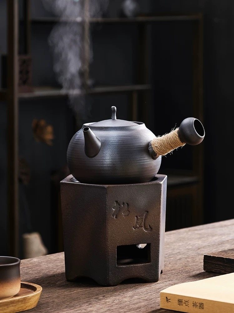 围炉煮茶炉复古手工炭炉烧水壶家用陶土柴烧炭火炉茶具茶道沙铫壶,淘宝优惠券,粉丝福利购,淘宝优惠卷