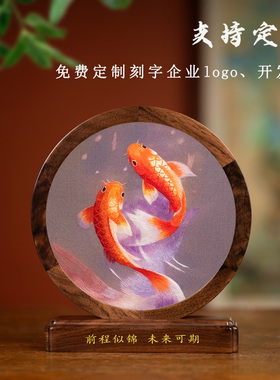 苏绣非遗双面绣摆件纪念伴手礼品