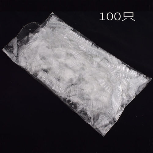 一次性耳套透明薄膜理发店染发专用洗澡防水神器发廊焗油洗头耳罩 - 图0