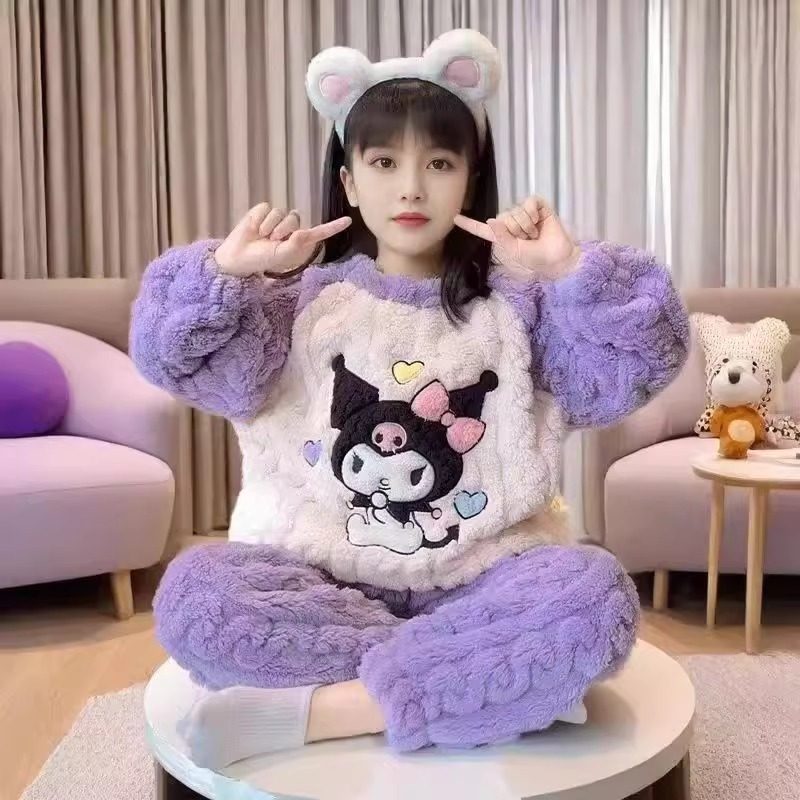 2025新款中大童女孩珊瑚绒保暖睡衣,淘宝优惠券,粉丝福利购,淘宝优惠卷