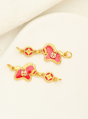 金店同款马上有钱diy马项链女生轻奢新中式本命年吊坠马年礼物