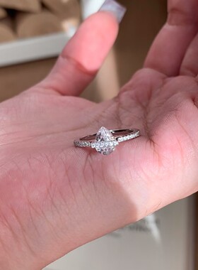 新款环绕行星水滴戒指女轻奢个性清冷高级感设计感百搭可调节指环