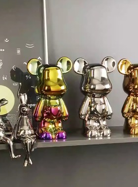 心暴力熊家居装饰品陶瓷高档