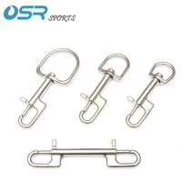 Diving back flying jacket Side hanging BCD stainless steel SPG Elephant single head hook Double head hook forefinger Press Hook Swivel Hook