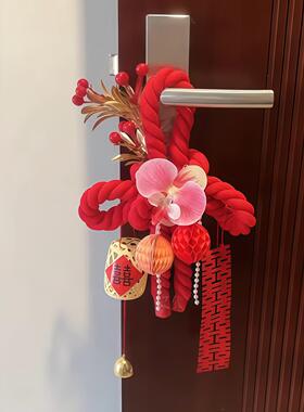 结婚装饰万字结蝴蝶结挂