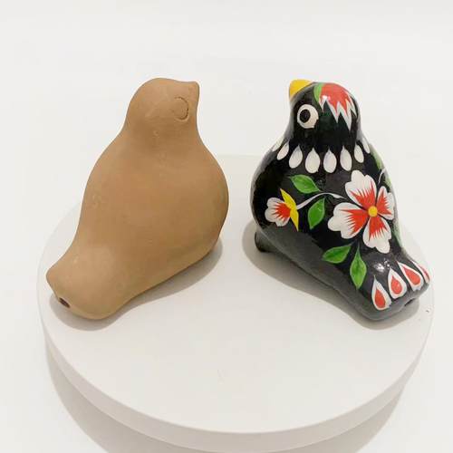 浚县非遗特产泥咕咕泥泥狗泥塑儿童自己手工绘制玩具半成品可吹响 - 图3