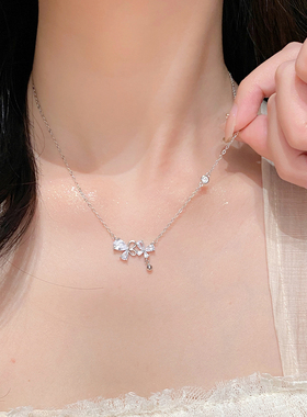 999纯银梦幻蝴蝶项链女