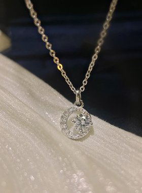 S999纯银项链女小众气质锁骨链