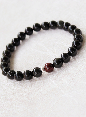 黑曜石原创设计天然手链男女手串