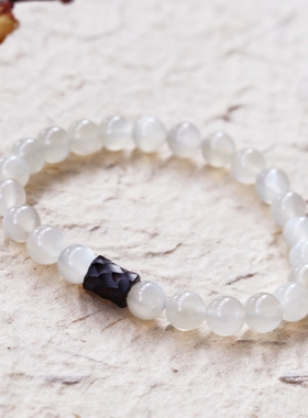 男女白月光石原创设计手链手串