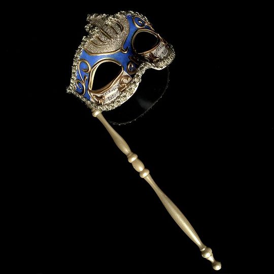 威尼斯手持面具女古风抖音个性中国风成人假面舞会公主面具半脸男