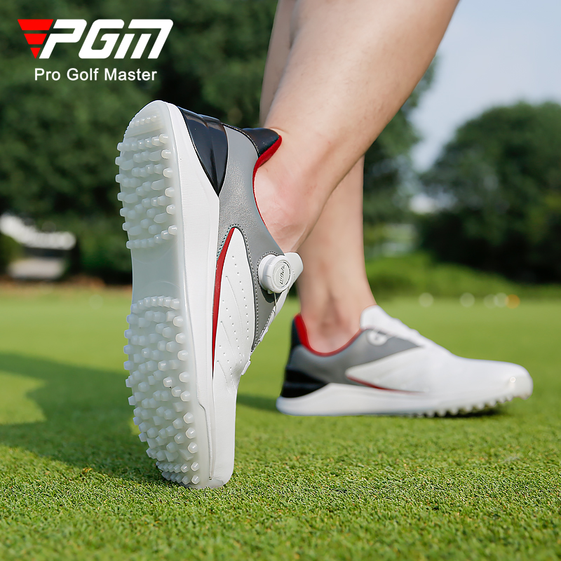 PGM 高尔夫球鞋男士 防水超纤运动鞋旋钮鞋带专利防侧滑golf鞋子 - 图2