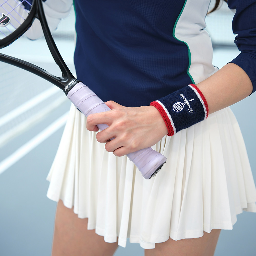 Breakpoint运动护腕藏青拼色毛圈刺绣网球羽毛球健身防扭伤,淘宝优惠券,粉丝福利购,淘宝优惠卷