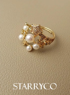 女珍珠原创设计高级戒指