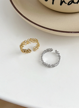 精致小众设计感戒指女可调节