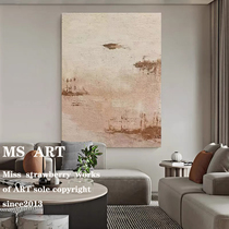 MS pure hand painted oil painting) Xiang) Silent Wind Abject Poverty Abstract Modern Extremely Simple Living Room Decoration Painting Solid Muscular Hairstyle Hang Painting