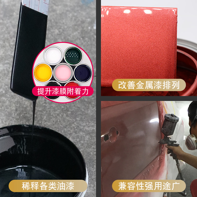 汽车油漆稀释剂通用快干丙烯酸金属漆稀料除油漆清洗剂车漆稀释液 - 图1