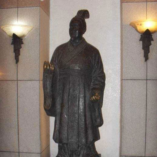 定制兴臧绪荣盖吴袁粲萧道成唐寓之祖冲之雕像定做禇渊雕塑摆件 - 图0