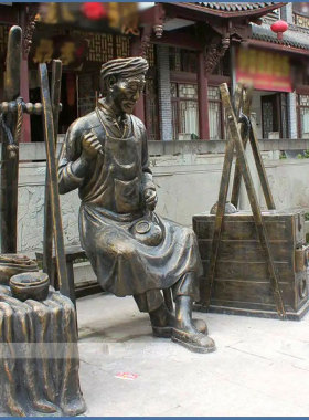 定制黎族雕像玻璃钢傈僳族雕塑像