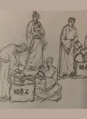雕塑3D效果图设计定制人物模型像