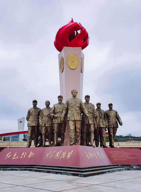 定制红军人物雕塑飞夺泸定桥长征