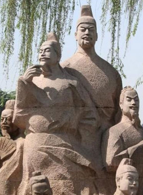 刘宇刘宠刘六刘宸刘七雕塑朱瑞像