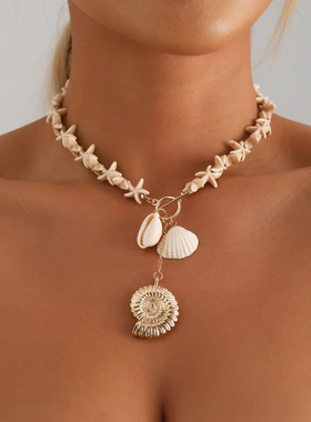 欧美跨境饰品ins个性创意海星链