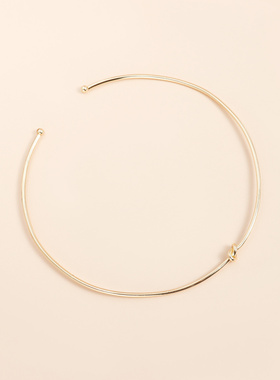 欧美跨境饰品金属质感螺旋项链