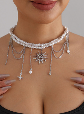 欧美跨境饰品性感时尚螺旋太阳花