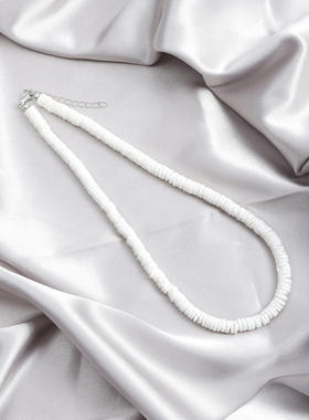 夏日小清新不规则碎贝壳项链沙滩