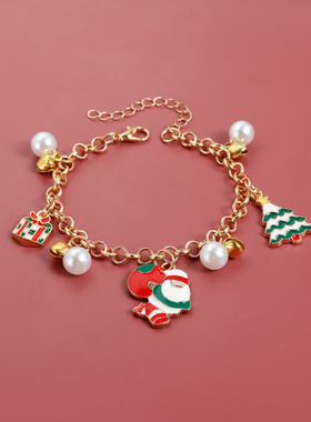 欧美跨境饰品圣诞节项链圣诞树