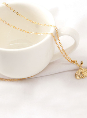 欧美跨境饰品时尚羽毛球拍项链女