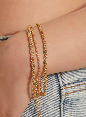 欧美跨境饰品时尚麻绳潮流女士手