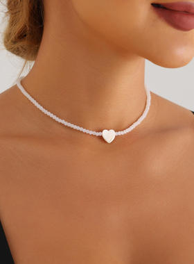 欧美饰品波西米亚风玉白水晶串珠