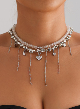 欧美跨境饰品ins时尚爱心锆石